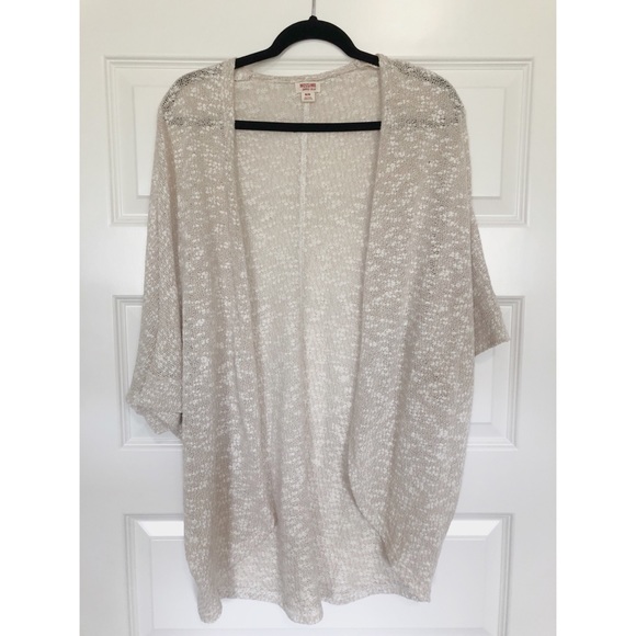 short sleeve cocoon cardigan